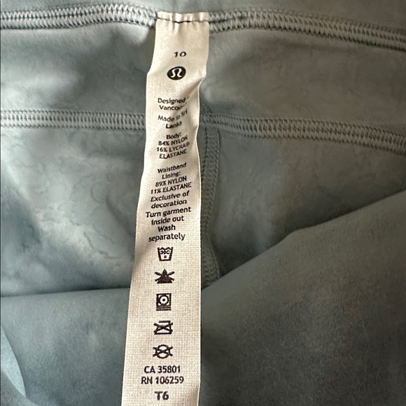 Lululemon fast and free HR short 10”, size 10, light blue, to dye for - Picture 3 of 6